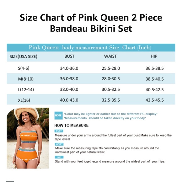 2/$35 NWOT Pink Queen- Black Neon Trim Bikini set- Med - Picture 6 of 7